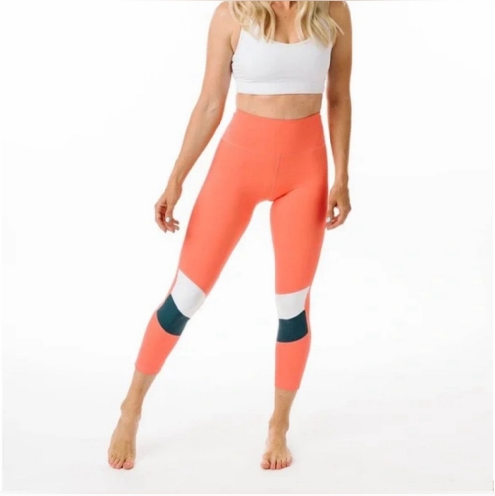 Zyia Active Tangerine Ankle Block Light-N-Tight HighRise 7/8 24" Legging 6/8